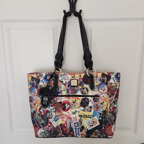Dooney & Bourke Handbags - Dooney & Bourke Colorful Disney Collage Tote